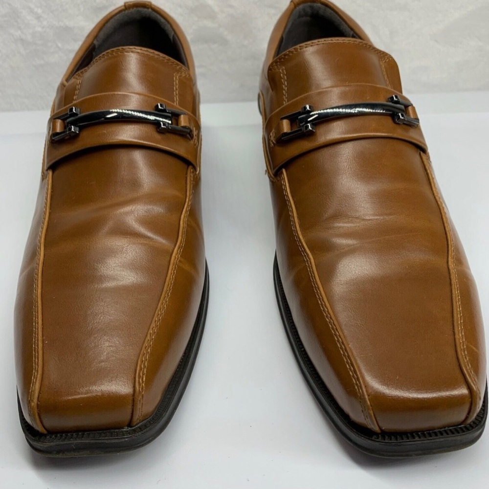 Dexter Comfort Brown Slip-On Loafers with Metallic Accent